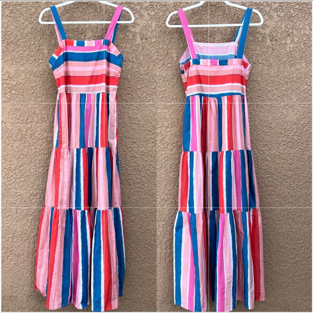 Oliphant Multicolor Striped Midi Dress